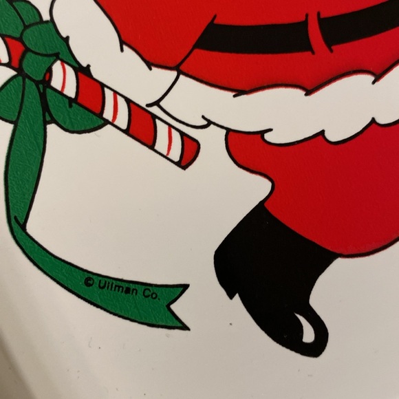 Vintage Ullman Co. Santa Plastic Serving Tray - Picture 3 of 5